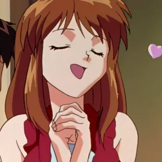 🥰 anime, girl, cartoon, love, heart telegram sticker