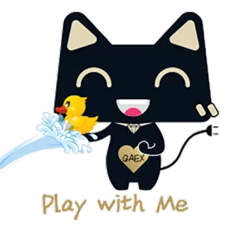 🤡 Play with Me cat, duck, play, cartoon, cute, animal, fun telegram sticker