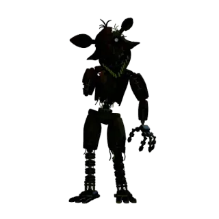 🌟 Foxy Five Nights at Freddy's animatronic, horror, video game, character, scary telegram sticker