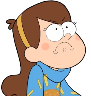 😡 Mabel Pines Gravity Falls Cartoon, Animé, Personnage, Gravity Falls, Mabel Pines, Disney telegram sticker