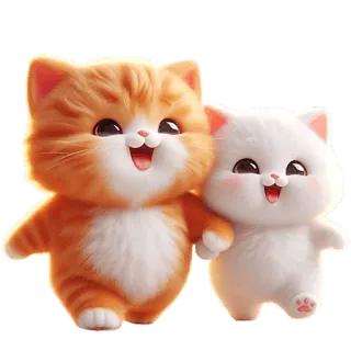 😄 kucing, lucu, anak kucing, hewan, kawaii, kartun telegram sticker