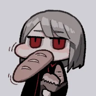 ⌛️ anime, chibi, bread, cartoon, character, sticker telegram sticker