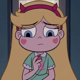 💫 Star Butterfly Star vs. the Forces of Evil Dibujos animados, Triste, Anime, Personaje, Programa de TV whatsapp sticker