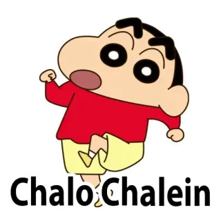 🚶‍♂ Chalo Chalein Shin-chan, Dibujos animados, Anime, Humor telegram sticker