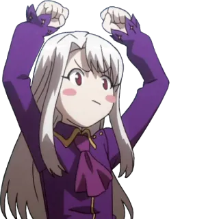 😤 Illyasviel von Einzbern Fate/stay night anime, illyasviel von einzbern, fate/stay night, character, sticker, cute telegram sticker