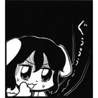 😤 ぐううううう anime, manga, cute, character, japanese, frustrated telegram sticker