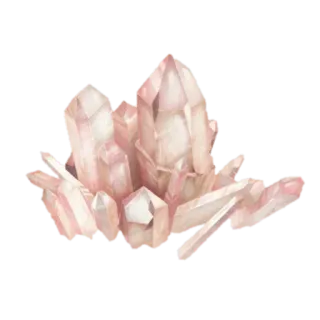 💎 cristal, gema, cuarzo, mineral, rosa, curación whatsapp sticker