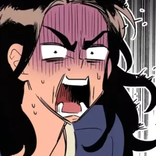 😡 生气, 沮丧, 恼火, 震惊, 难过, 卡通 whatsapp sticker