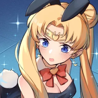 🌕 Sailor Moon Anime, Manga, Lapin, Sailor Moon, Dessin animé telegram sticker