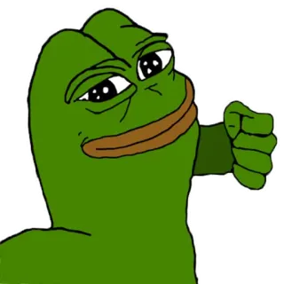 👊 Pepe the Frog Pepe, frog, meme whatsapp sticker