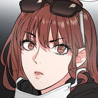 🧶 woman, sunglasses, character, anime, cartoon telegram sticker