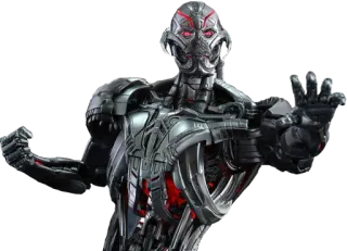 ⬆ Ultron Avengers: Age of Ultron robot, cattivo, marvel, personaggio, fantascienza, intelligenza artificiale, androide telegram sticker