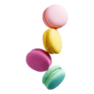 🍏 Macaron, Postre, Dulces, Pastelería, Colorido, Comida telegram sticker