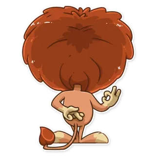 🤞 Löwe, Cartoon, Tier, Figur, Fellwesen telegram sticker