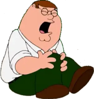 😣 Peter Griffin Family Guy 卡通, 彼得·格里芬, 恶搞之家, 搞笑 telegram sticker