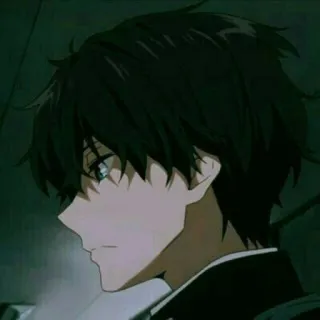 🖤 Anime, Personaggio, Ragazzo, Illustrazione, Manga telegram sticker