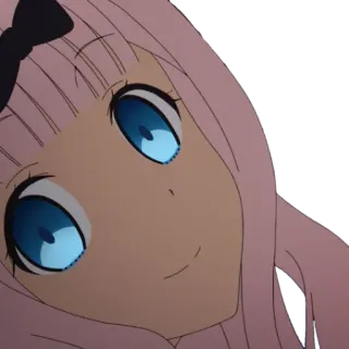 🙂 Chika Fujiwara Kaguya-sama: Love Is War Аниме, Чика Фудзивара, Кагуя-сама, Стикер, Милый telegram sticker