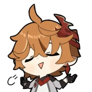 😪 Tartaglia Genshin Impact Anime, Videojuego, Personaje, Chibi, Genshin Impact, Tartaglia whatsapp sticker