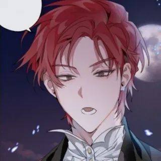 🇦🇱 anime, man, red hair, male, character, illustration telegram sticker