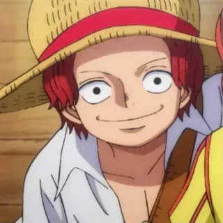 🙂 Shanks One Piece シャンクス, ワンピース, アニメ, 海賊, 麦わら帽子 telegram sticker