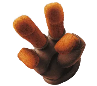 ✌ peace, peace sign, fingers, hand whatsapp sticker