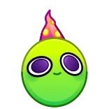 🥳 Cartoon, Fantasy, Chili, Grün, Lila telegram sticker