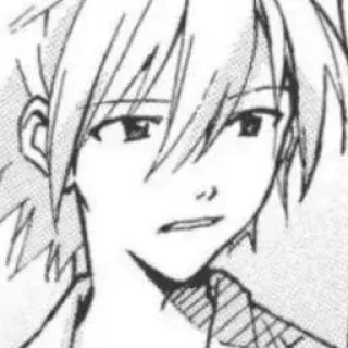 🤢 Kaworu Nagisa Neon Genesis Evangelion Anime, Manga, Kaworu Nagisa, Evangelion, Monochrome, Fanart, Portrait telegram sticker
