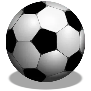 ⚽️ soccer, ball, sports, football, black, white whatsapp sticker