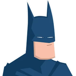 😕 Batman แบทแมน, ดีซีคอมมิกส์, ซูเปอร์ฮีโร่, อัศวินรัตติกาล, ก็อตแธม, สติกเกอร์ telegram sticker