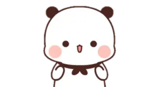 🍩 panda, cute, animal, kawaii, cartoon telegram sticker
