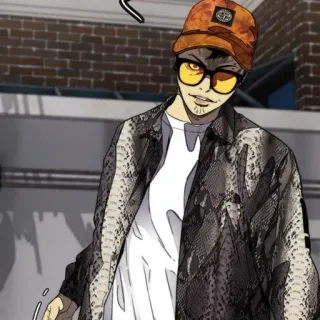 🇨🇼 Personaggio anime, Personaggio cartoni animati, Occhiali da sole, Stone Island, Moda, Uomo whatsapp sticker