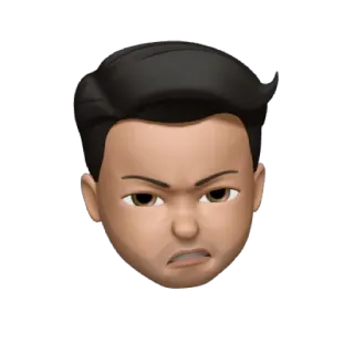 😠 อิโมจิ, หน้า, โกรธ, หงุดหงิด, สีหน้า telegram sticker