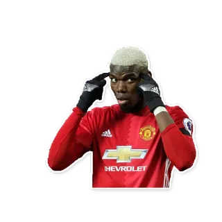🤔 Paul Pogba Paul Pogba, sepak bola, atlet, Manchester United telegram sticker