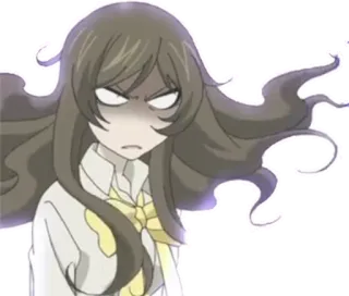 😡 anime, girl, angry, annoyed telegram sticker