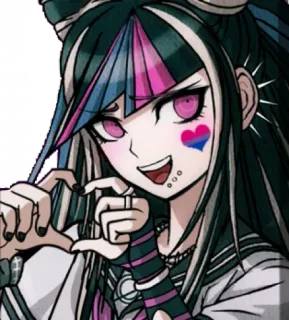 ❤️ Ibuki Mioda Danganronpa Anime, Bisexuel(le), LGBTQ, Ibuki Mioda, Danganronpa, Coeur telegram sticker