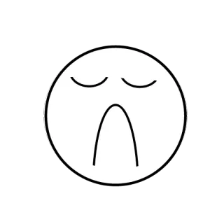 ☹ Эмодзи, Грустный, Депрессия, Несчастный, Иконка, Чувство, Выражение whatsapp sticker