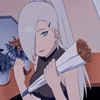 🌟 Yamanaka Ino Naruto anime, naruto, yamanaka ino, female, flowers, cartoon telegram sticker
