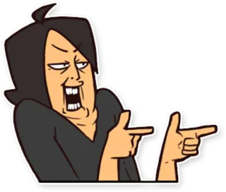 😝 Cartoon, Zeigen, Lustig, Figur telegram sticker