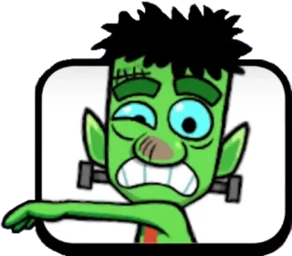 😵‍💫 Frankenstein's monster монстр, зомби, хэллоуин, франкенштейн telegram sticker