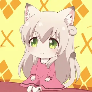 🙌 アニメ, 猫, ちび, かわいい, ネコ, 可愛い whatsapp sticker