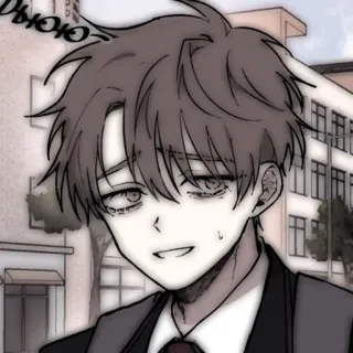 😅 вьюют Anime, Manga, Chico, Triste, Estético, Ilustración telegram sticker