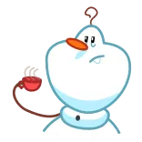 😞 Olaf Frozen Olaf, Frozen, muñeco de nieve, dibujos animados, mono telegram sticker