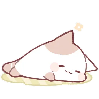 ☺️ cat, sleepy, cute, sleeping, animal telegram sticker