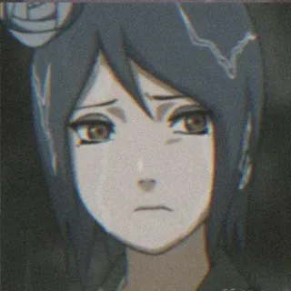 ❤️‍🔥 Konan Naruto Anime, Cartone animato, Ragazza, Piangere, Triste, Konan, Naruto whatsapp sticker