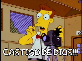 😧 CASTIGO DE DIOS!!! シンプソンズ, スペイン語, コメディ, アニメ telegram sticker
