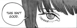 🤍 THIS ISN'T GOOD. Anime, Manga, Espressione, Occhio, Preoccupazione whatsapp sticker