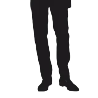 👍 silhouette, uomo, gambe, persona, abbigliamento telegram sticker
