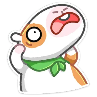 🤔 Hamster, süß, Tier, Cartoon, Gesichtsausdruck, lustig, Aufkleber whatsapp sticker