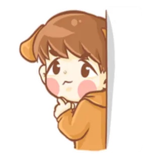 👀 Desenho animado, Fofo, Personagem, Ilustração, Kawaii, Anime, Adesivo telegram sticker