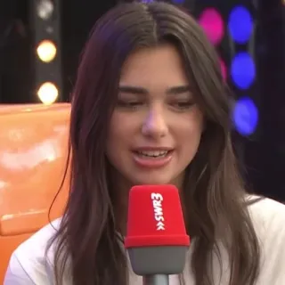 🖇 Dua Lipa promi, sängerin, musik, frau, porträt whatsapp sticker